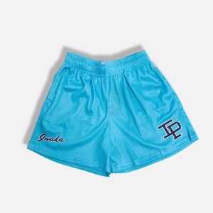 Inaka Mesh Shorts, Blue, Size Medium.